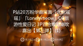 P站20万粉华裔网黄「北京瑶瑶」「Lonelymeow」OF旅游性爱日记 3P百合爆菊潮吹露出【第三弹】 (1)