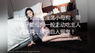 极品少妇调教淫荡小母狗，带狗链子如母狗一般主动吃主人的大屌，骑乘后入摇曳！