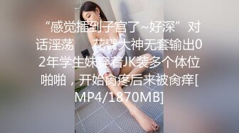 “感觉插到子宫了~好深”对话淫荡⚫️花臂大神无套输出02年学生妹穿着JK装多个体位啪啪，开始肏疼后来被肏痒[MP4/1870MB]