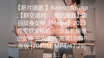 【新片速遞 】&nbsp;&nbsp;【群交派对❤️视觉盛宴】极品纹身女神『Meaw』2023性爱群交私拍❤️沙发轮操骚货女神 三穴全开 高清1080P原版 [2080M/MP4/47:29]